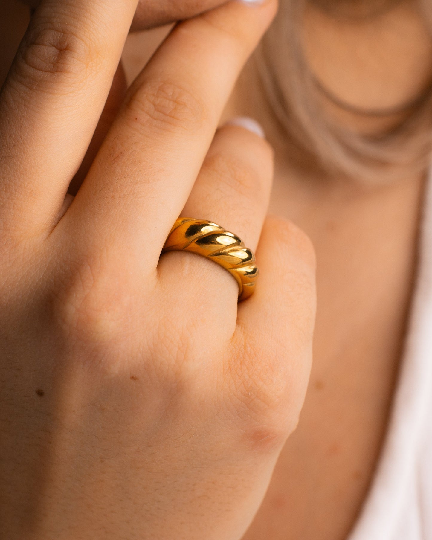 Croissant Dome Ring