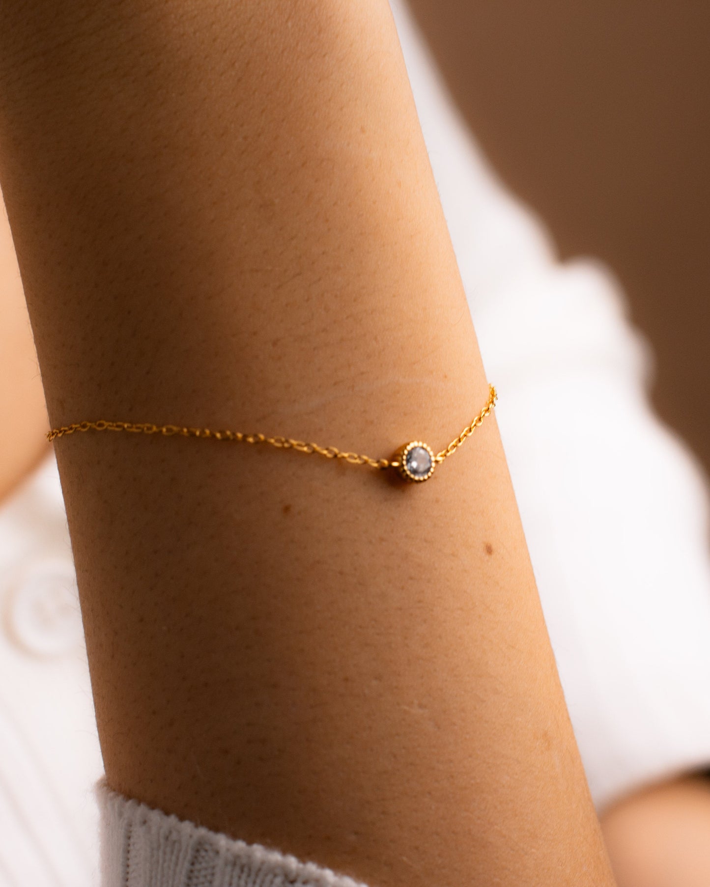 Solitaire Bezel Diamond Bracelet