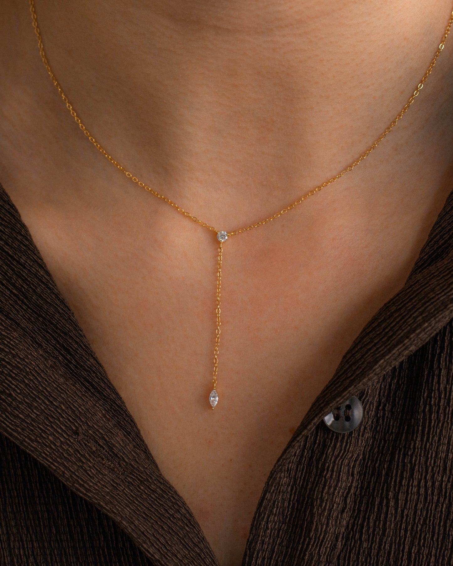 Diamond Lariat Necklace