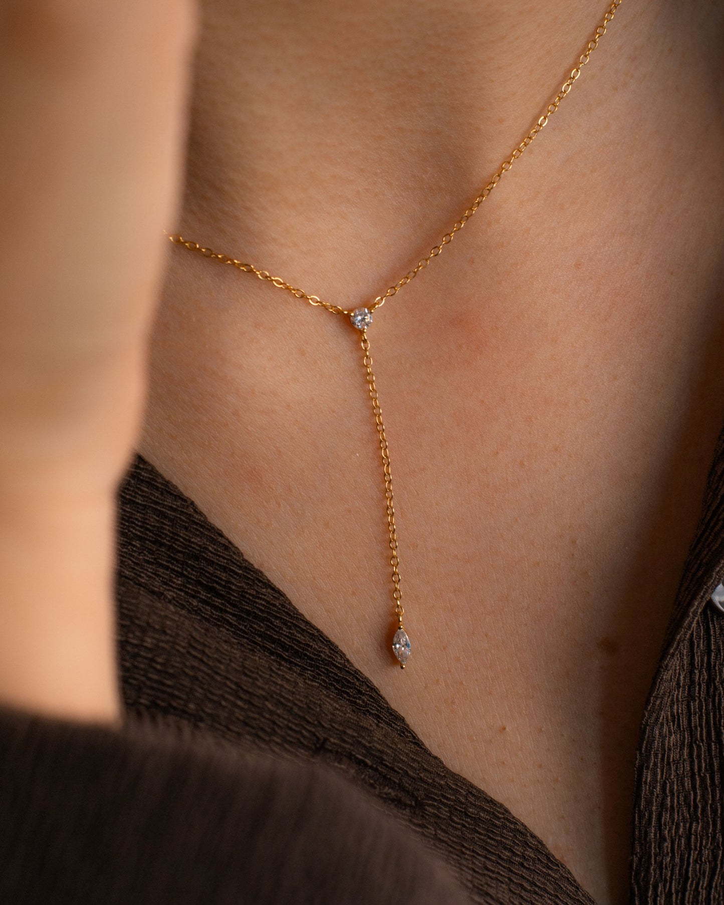 Diamond Lariat Necklace