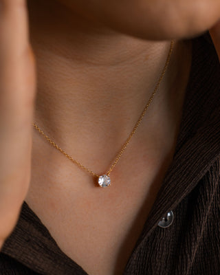 Floating Diamond Necklace