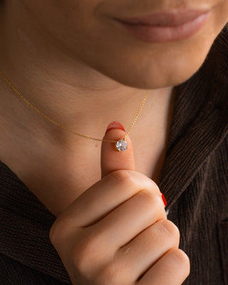 Floating Diamond Necklace