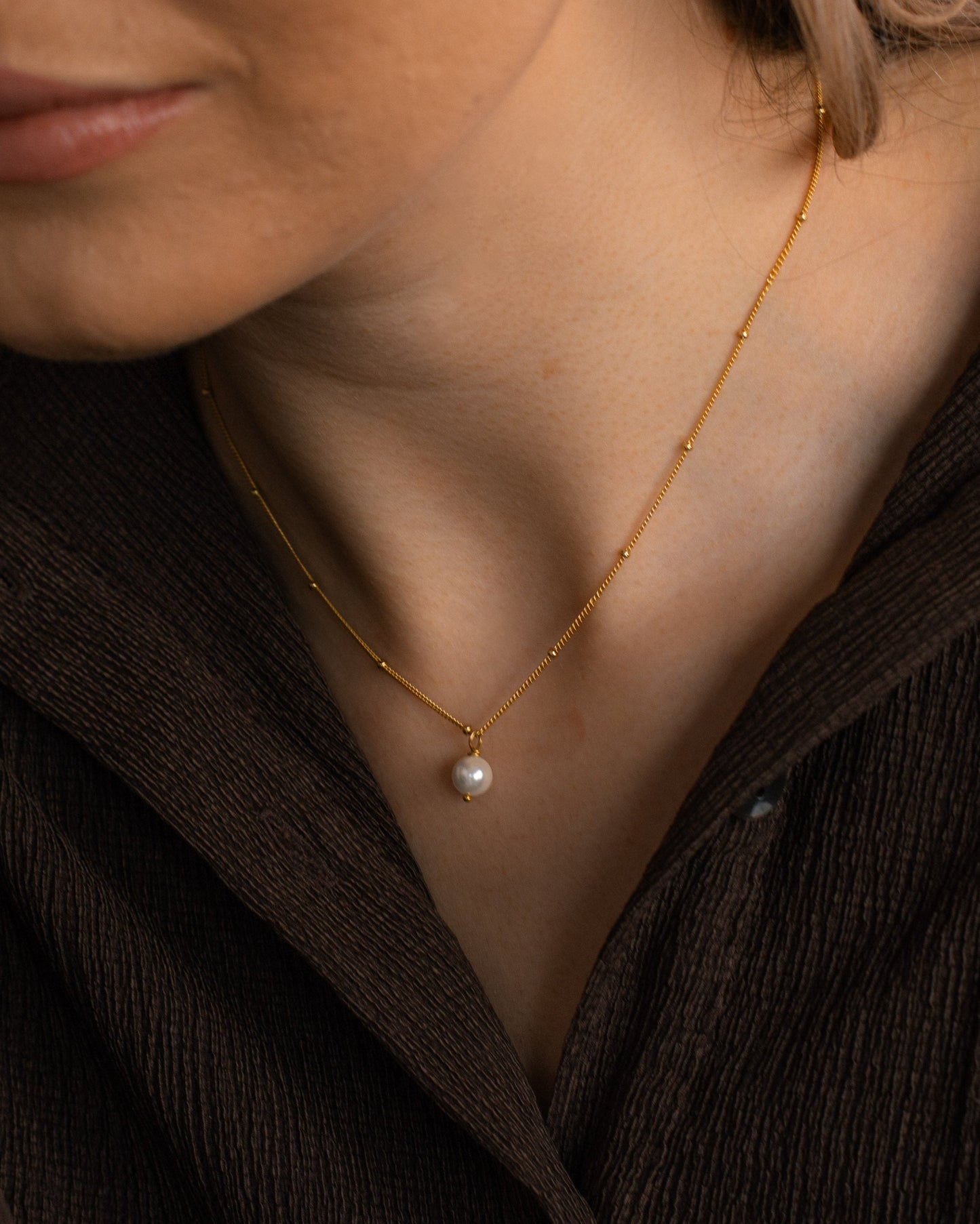 Pearl Satellite Chain Necklace