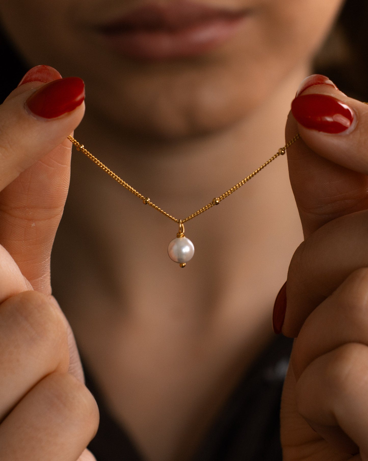 Pearl Satellite Chain Necklace